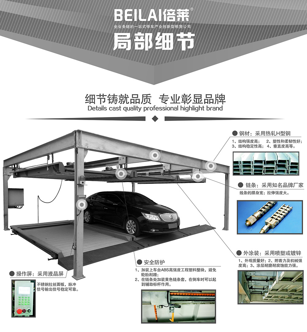 重慶四川單列PSH2二層升降橫移立體車庫局部細節(jié).jpg